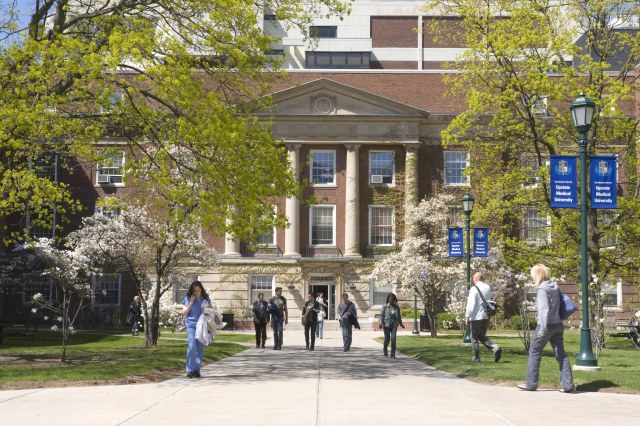 This is Weiskotten Hall at Upstate Medical University.