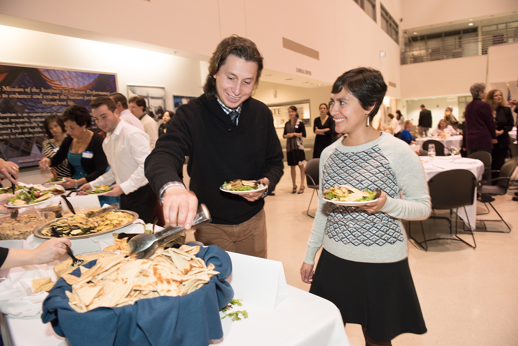 Arturo Barbachano-Guerrero, a doctoral student at Upstate, received the International Student Leadership Award. He is pictured at the International Citizens awards dinner with Mariana Nava, a doctoral student at SUNY College of Environmental Science and Forestry.