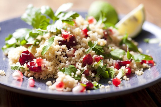 Couscous With Cranberries, Mint and Pine Nuts