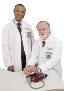 Vaughn Whittaker, MD, and Rainer Gruessner, MD perform kidney transplants at Upstate University Hospital.