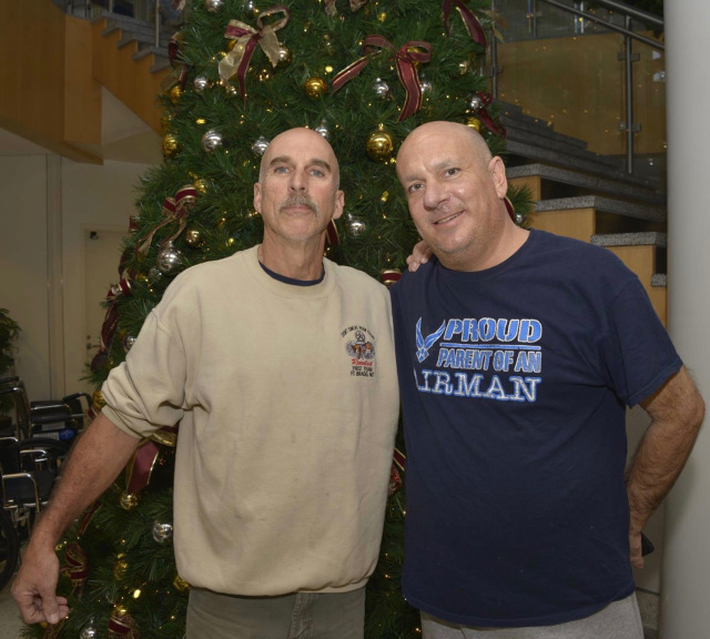 Daniel Hinton, left, donated one of his kidneys to his brother, Chris. Their surgery was one of 80 kidney transplants performed at Upstate in 2015.