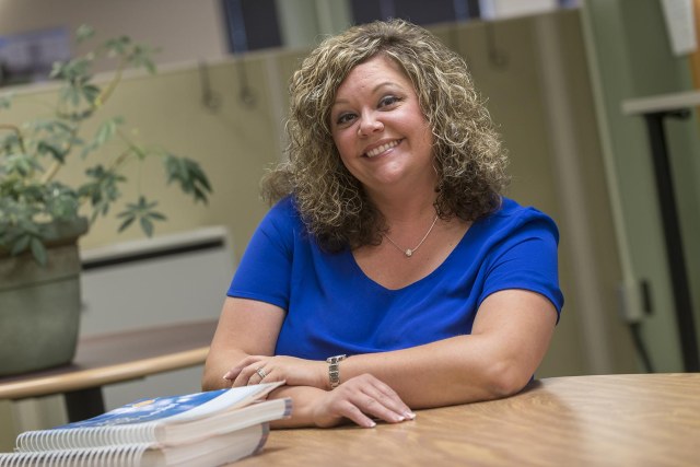 Carmella Carroll, seven years after a stroke. (PHOTO BY ROBERT MESCAVAGE)