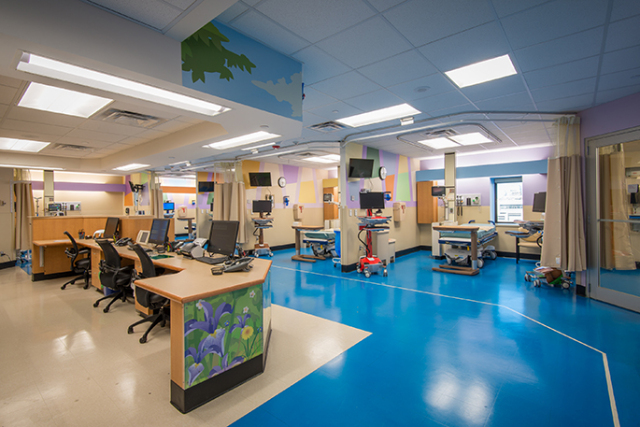 Upstate‘s new pediatric emergency department. (PHOTOS BY ROBERT MESCAVAGE)