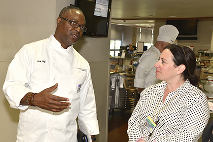Renowned chef Cary Neff, left, is vice president of culinary for Morrison Management Specialists