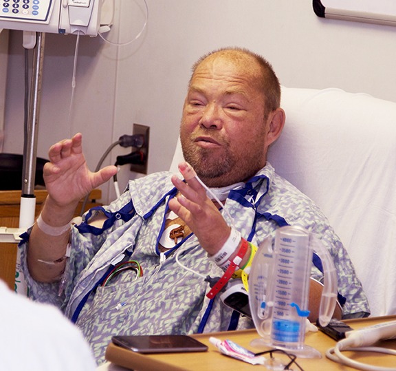 Patrick Nolan felt better shortly after surgery that gave him a new pancreas. (PHOTO BY KATHLEEN PAICE FROIO)