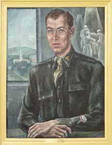 The portrait of Arthur Ecker, who died in 2006 at age 93.
