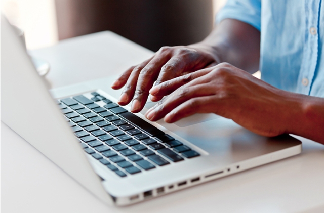 Using a laptop