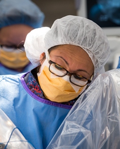 Pediatric neurosurgeon Zulma Tovar-Spinoza, MD. (PHOTO BY ROBERT MESCAVAGE)