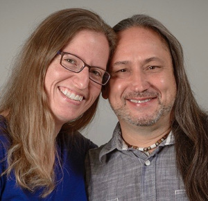 Young and his wife, Rebecca Armstrong Young, PhD. (PHOTO BY ROBERT MESCAVAGE)d
