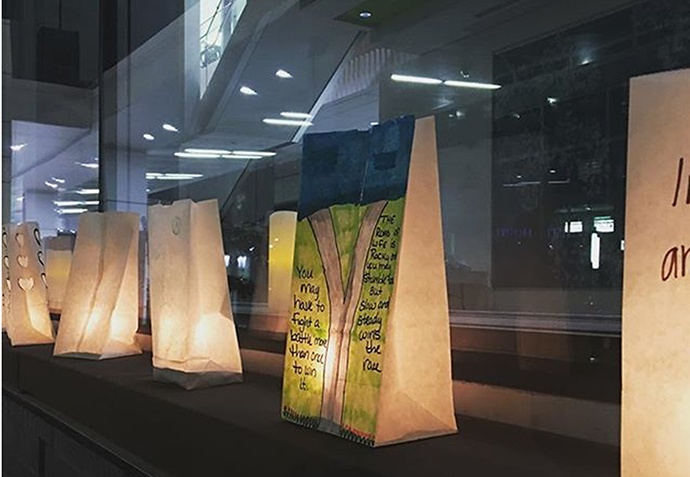 luminarias at the Upstate Cancer Center