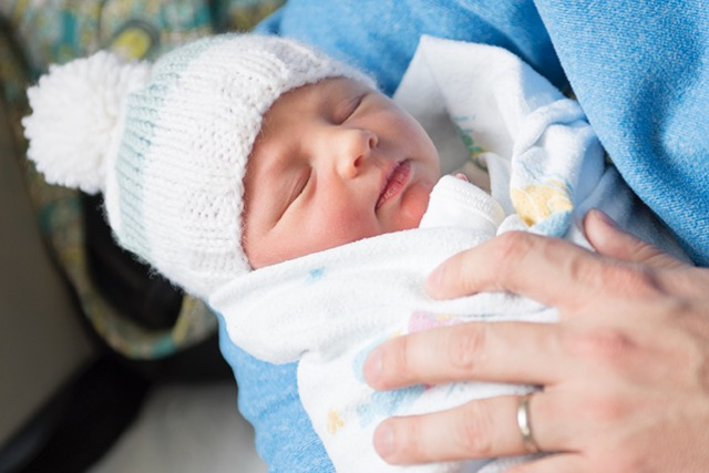 Jackson Hunter Moore, above, was born Feb. 2 to Mark and Nicole Moore of Auburn. Blood extracted from Jackson's umbilical cord was the first donation to the new Upstate Cord Blood Bank. (PHOTO BY SUSAN KAHN)