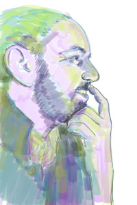 illustration of man thinking