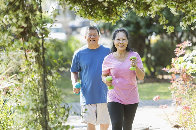 Appropriate weight-bearing and muscle-strengthening exercises help improve bone density.
