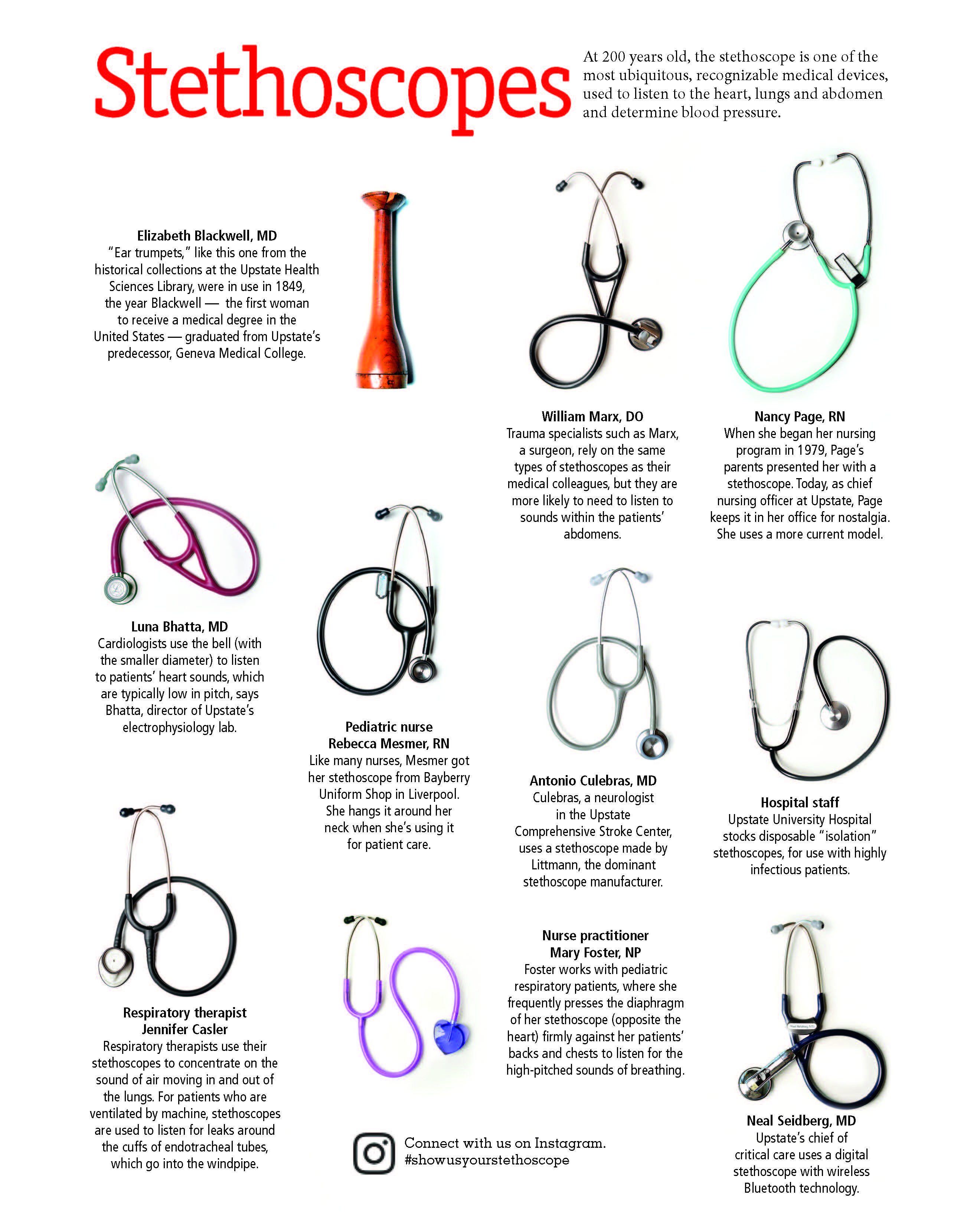 stethoscopes at Upstate