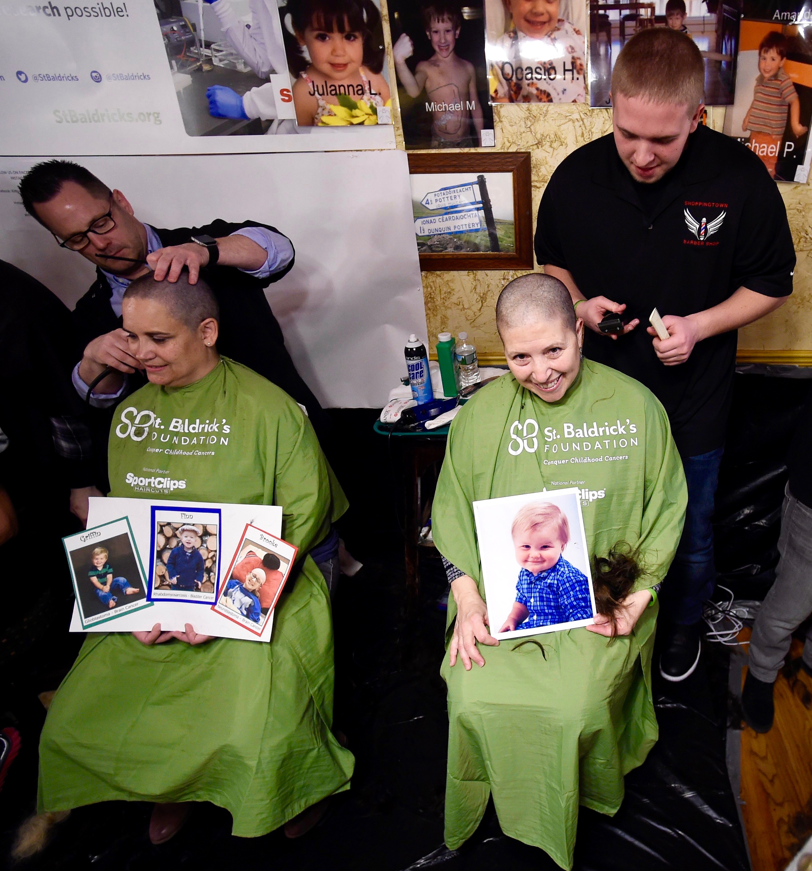 St. Baldrick‘s Day in Syracuse raises money for the cure of childhood cancer. Participants are shown at Kitty Hoynes, an Irish pub in Syracuse, on April 2, 2017. Last year, more than 530 people had their locks shaved off in honor of cancer survivors and those who have passed away. (PHOTO BY DENNIS NETT/syracuse.com)
