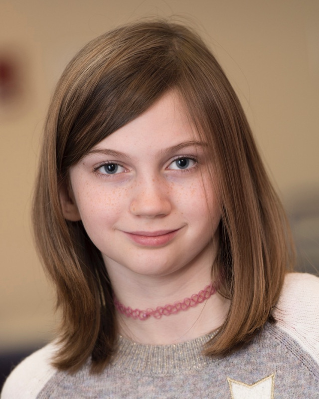 Nora Powers, a fourth-grader, is being treated for juvenile idiopathic arthritis. (PHOTO BY SUSAN KAHN)