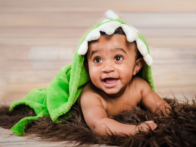 Baby crawling