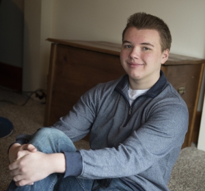 Laser technology is destroying malformed blood vessels in Ethan Stinson's brain. (PHOTO BY SUSAN KAHN)