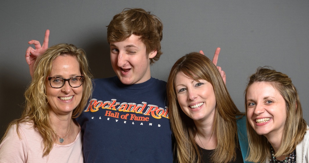 Charlie Poole at the H.O.P.E. event in May at the Baldwinsville YMCA with, from left, his mother, Lynda Poole, and Upstate Cancer Center nurse Kristen Thomas and social worker Stephanie Barry. In a Facebook post the day Charlie died, his mother said he would want nothing more than for the rest of us to appreciate the life we have, to stop, look around and feel the wonder surrounding us. (photos by Robert Mescavage)
