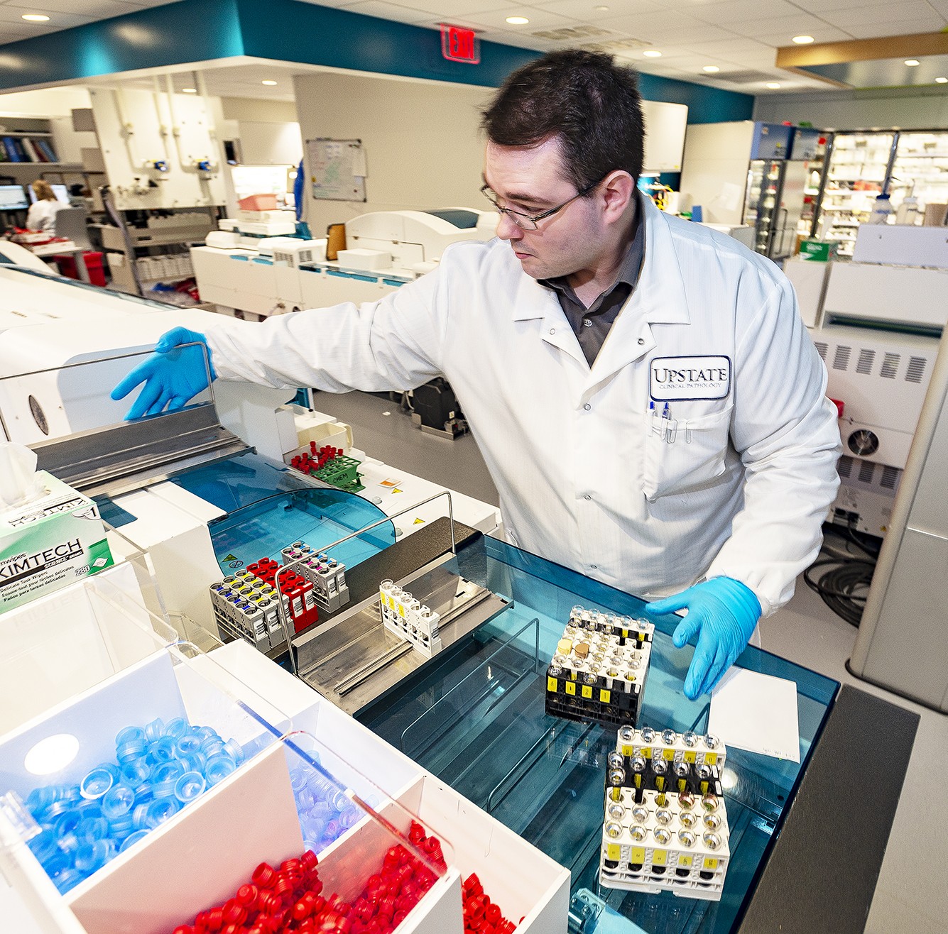 Roy Philpot, chemistry coordinator, pathology, Upstate Cancer Center (photos by William Mueller)