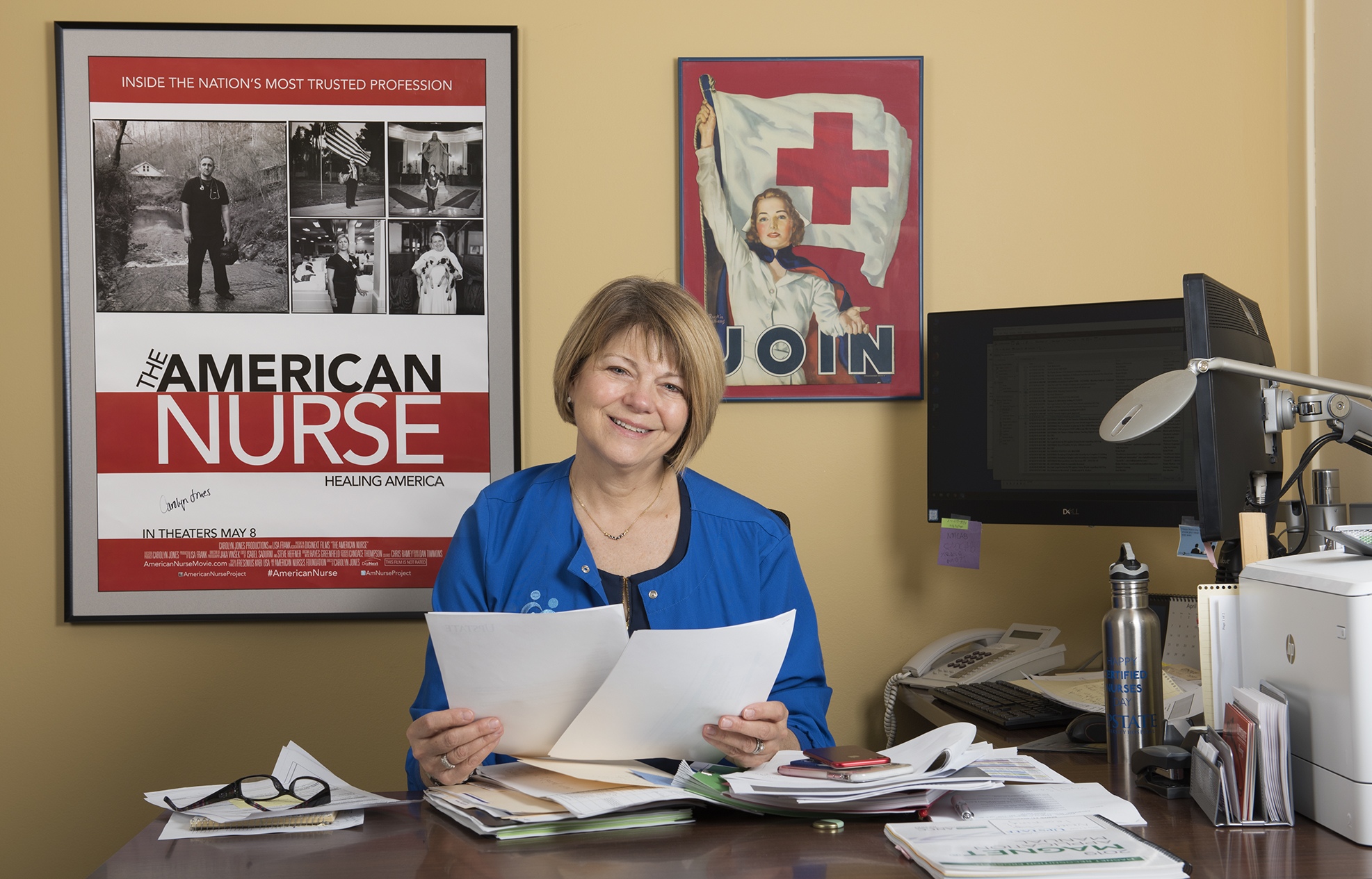 Chief nursing officer Nancy Page says, “I always think about, for myself and my family, where is the best care?” When she was diagnosed with breast cancer, her answer was Upstate. (photo by Susan Kahn)