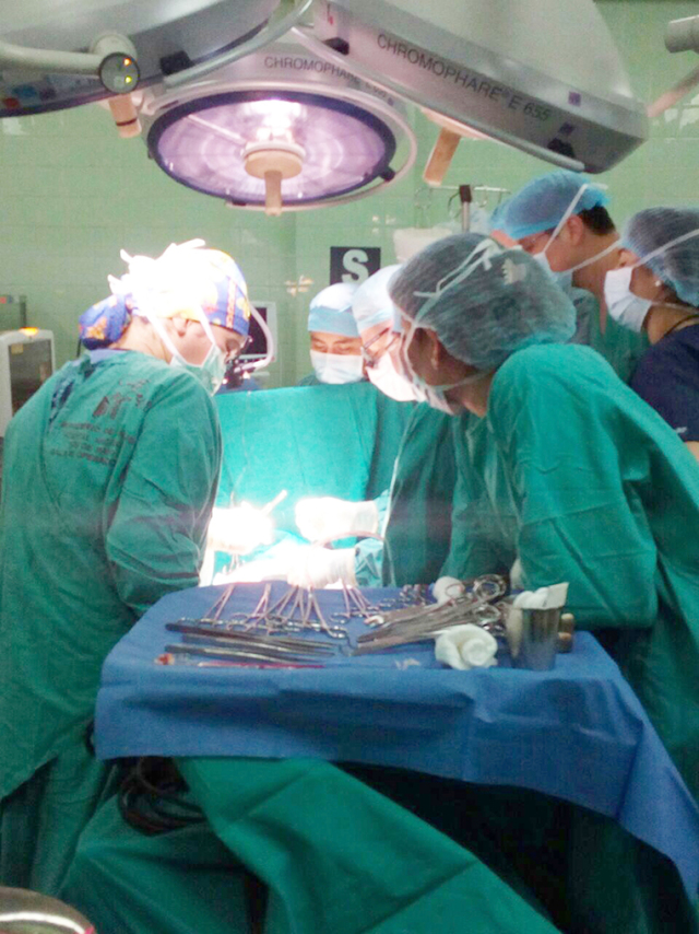The team completed 10 complex heart surgeries in five days.
