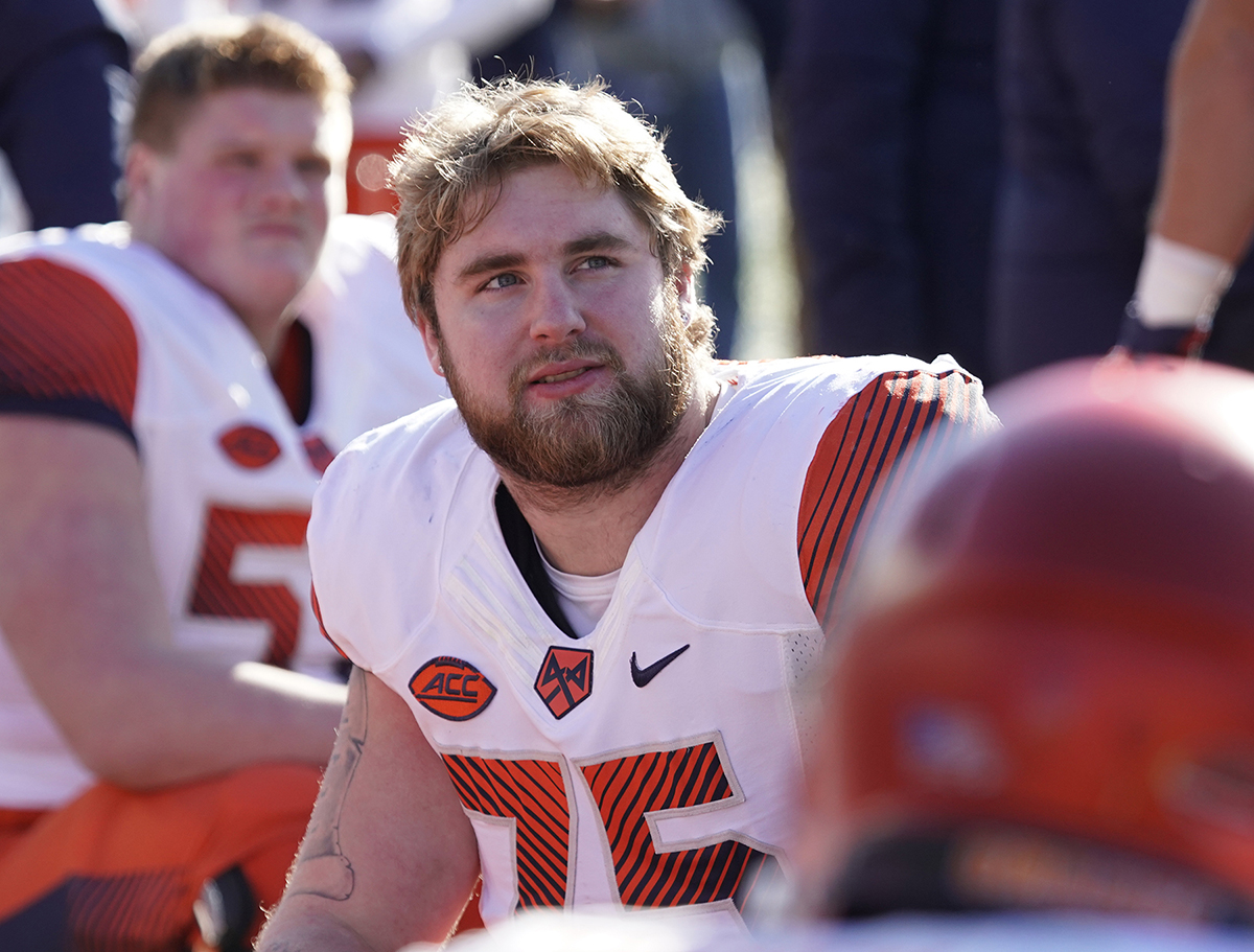 Syracuse University football player Sam Heckel has worked since childhood to keep a rare blood disorder in check. (photo courtesy of Syracuse University Athletics)