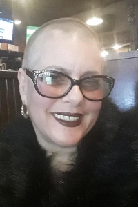 “Bald is beautiful” was Derbyshire’s response to temporary hair loss caused by chemotherapy. (provided photo)