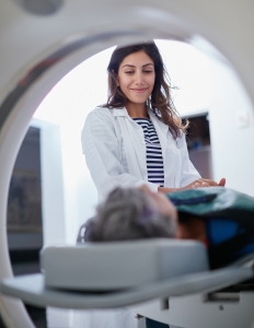 patient getting a scan