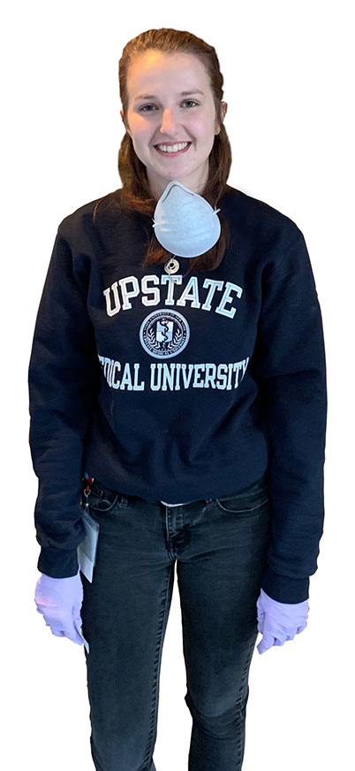 Katherine Forsythe, a first-year medical student at Upstate, helped organize an emergency blood drive.
