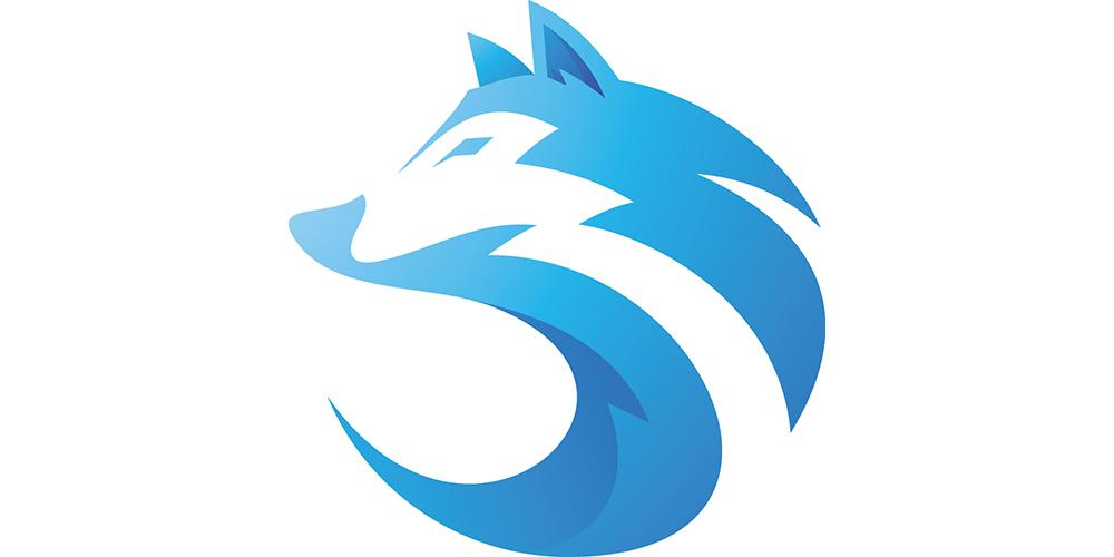 Hero the wolf, without the mask