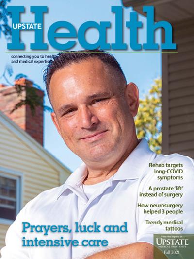 Cover of the fall 2021 issue of Upstate Health magazine