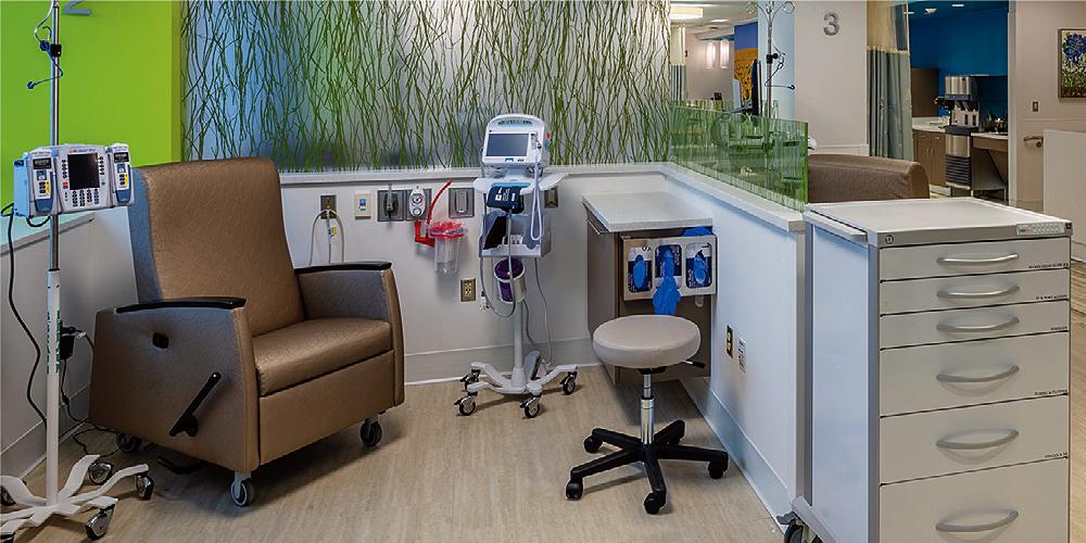 This center for cancer care and infusion services opened in the spring at Upstate Community Hospital on Onondaga Hill.
