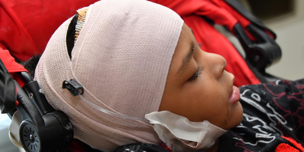 Juju McClary’s first seizure happened at age 3 at day care. He is treated for Batten disease at Upstate. (photos by Deborah Rexine)
