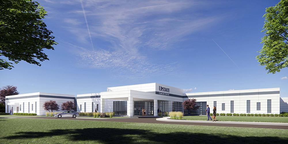 The Upstate Cancer Center at Verona is a 30,000-square-foot facility on East Main Street, at the intersection of routes 31 and 365. (images courtesy of Architecteam)