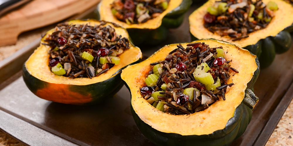 Roasted acorn squash